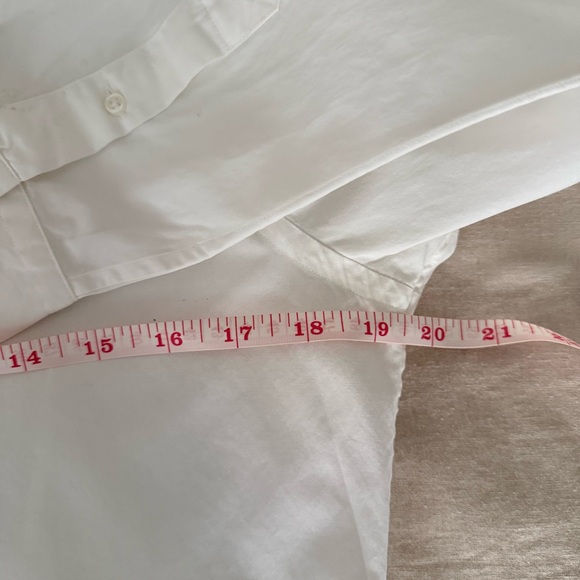 Ralph Lauren | White Ruffle Collar Button Up - Picture 6 of 10